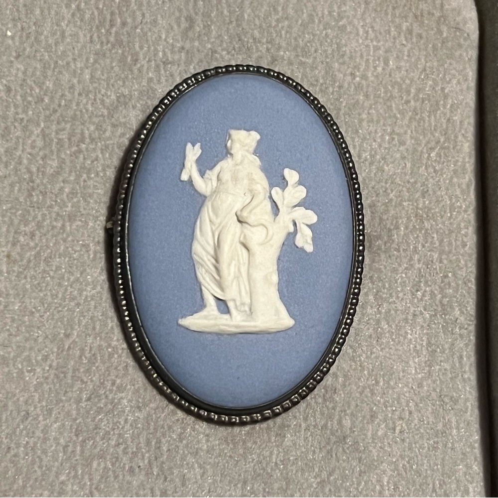 Vintage Wedgwood brooch in box